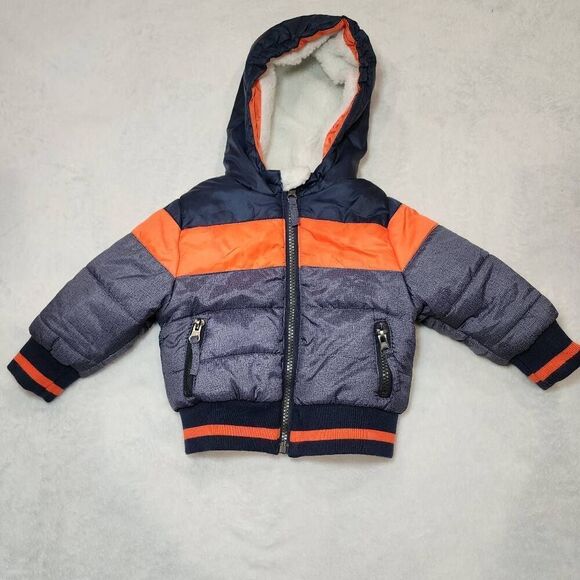 Rothschild Baby Boys Colorblock Bomber, Navy Melange, 6/9 months - Picture 2 of 6
